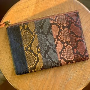 Madewell Colorblock Leather Clutch